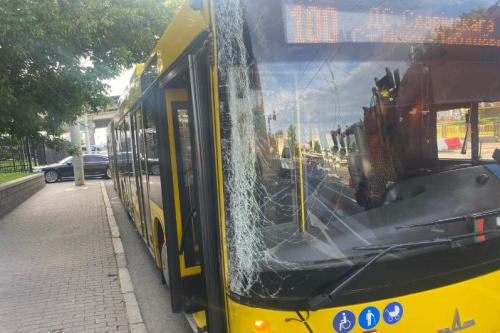 У Мінску на вуліцы Бабруйскай адбылося ДТЗ