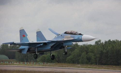 Партыя самалётаў Су-30СМ2 прыбыла ў Беларусь