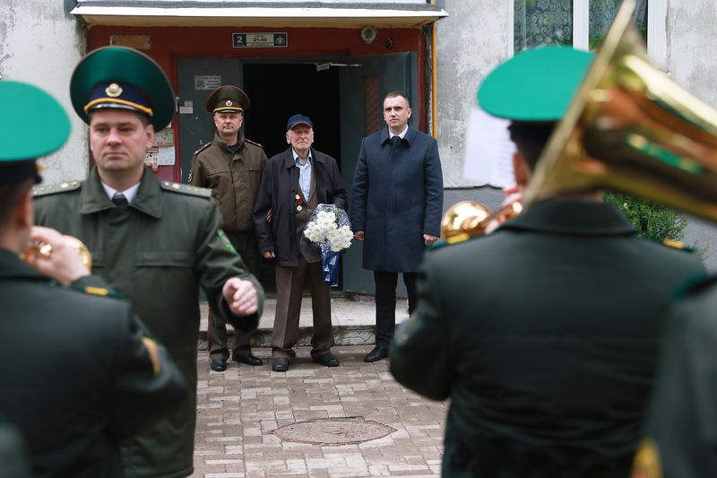 У сталіцы ўрачыста віншуюць ветэранаў з Днём Перамогі
