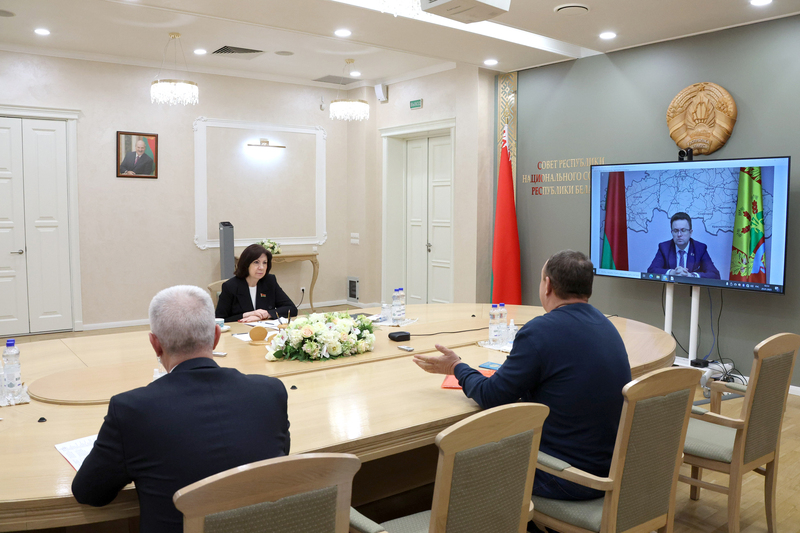 Наталля Качанава правяла прыём грамадзян
