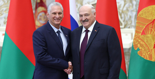Встреча президентов Беларуси и Кубы прошла во Дворце Независимости
