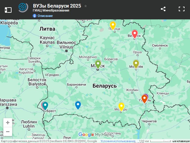 Мінадукацыі запусціла інтэрактыўную карту для будучых мэтавікоў