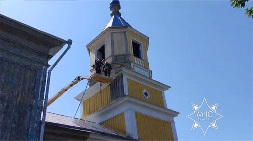 Пажар у храме ліквідавалі ратавальнікі ў Жабінкаўскім раёне