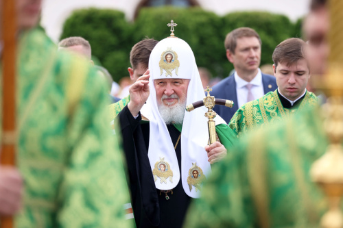 Patriarch Kirill leads service at St. Euphrosyne Convent in Polotsk