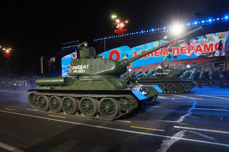  2 мая ў Мінску адбылася першая генеральная рэпетыцыя ваеннага парада, прысвечанага 80-й гадавіне Перамогі савецкага народа ў Вялікай Айчыннай вайне