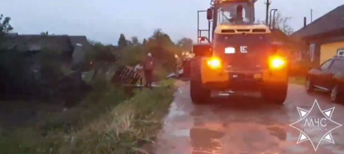Наступствы ліўняў на Віцебшчыне: разбураны дарогі, падтоплены дамы